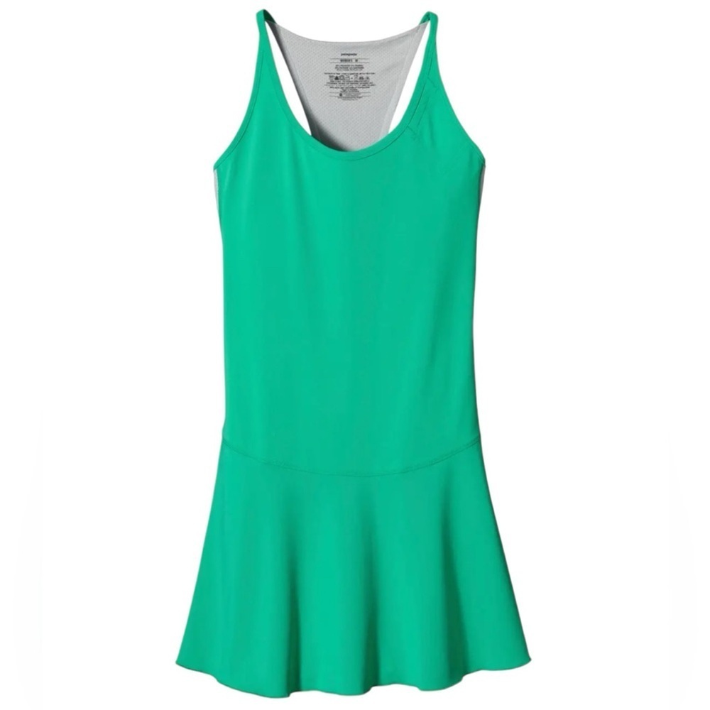 Patagonia Womens All Weather Dress Size Large Green Sleeveless Tennis Athletic